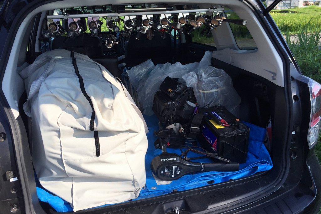 ゴムボート車載