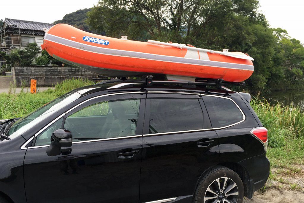 ゴムボートをカートップ